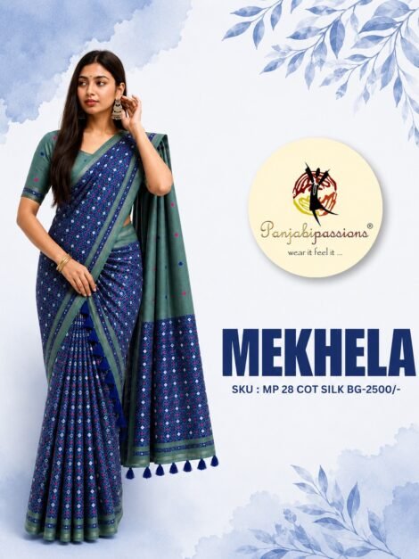 royal-blue-cotton-silk-mekhela-chador-with-contrast-green-pallu